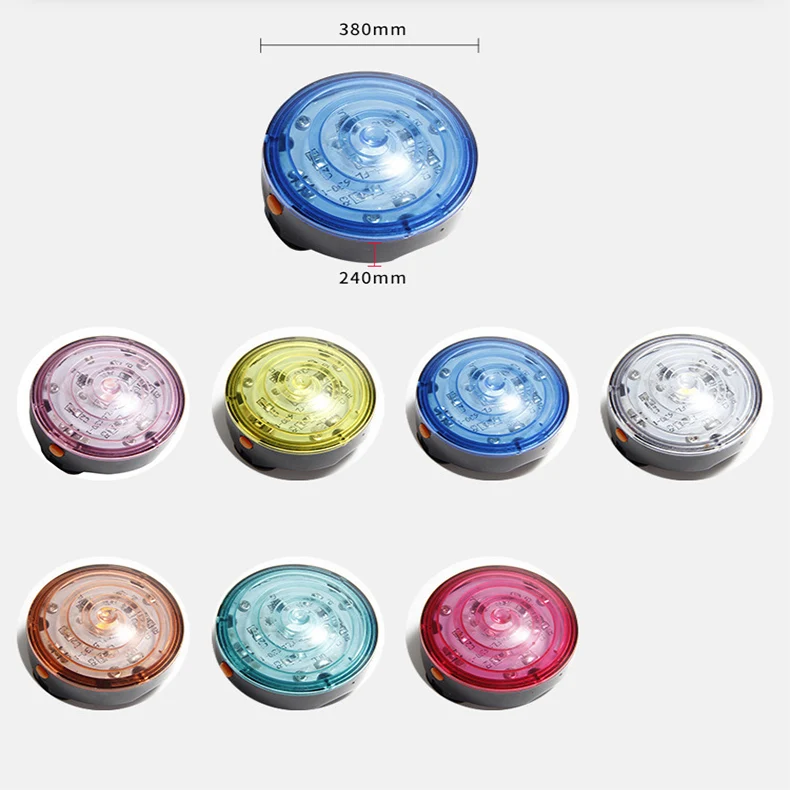functional waterproof luminescent round led night outdoor traveling cycling bicycle warning lamp pet dog necklace pendant light