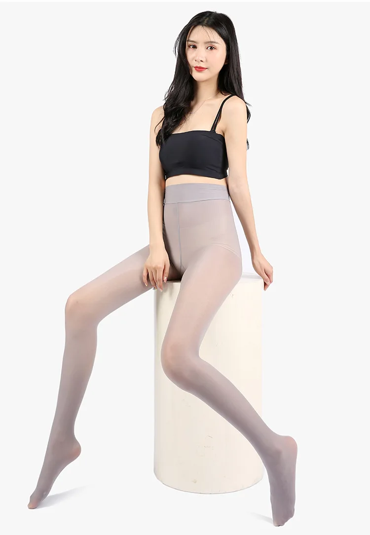 Plus Size 30 Denier  Sheer Unbreakable Shaping Ballet Oil Shiny Silk Stockings Dance Tights Pantyhose