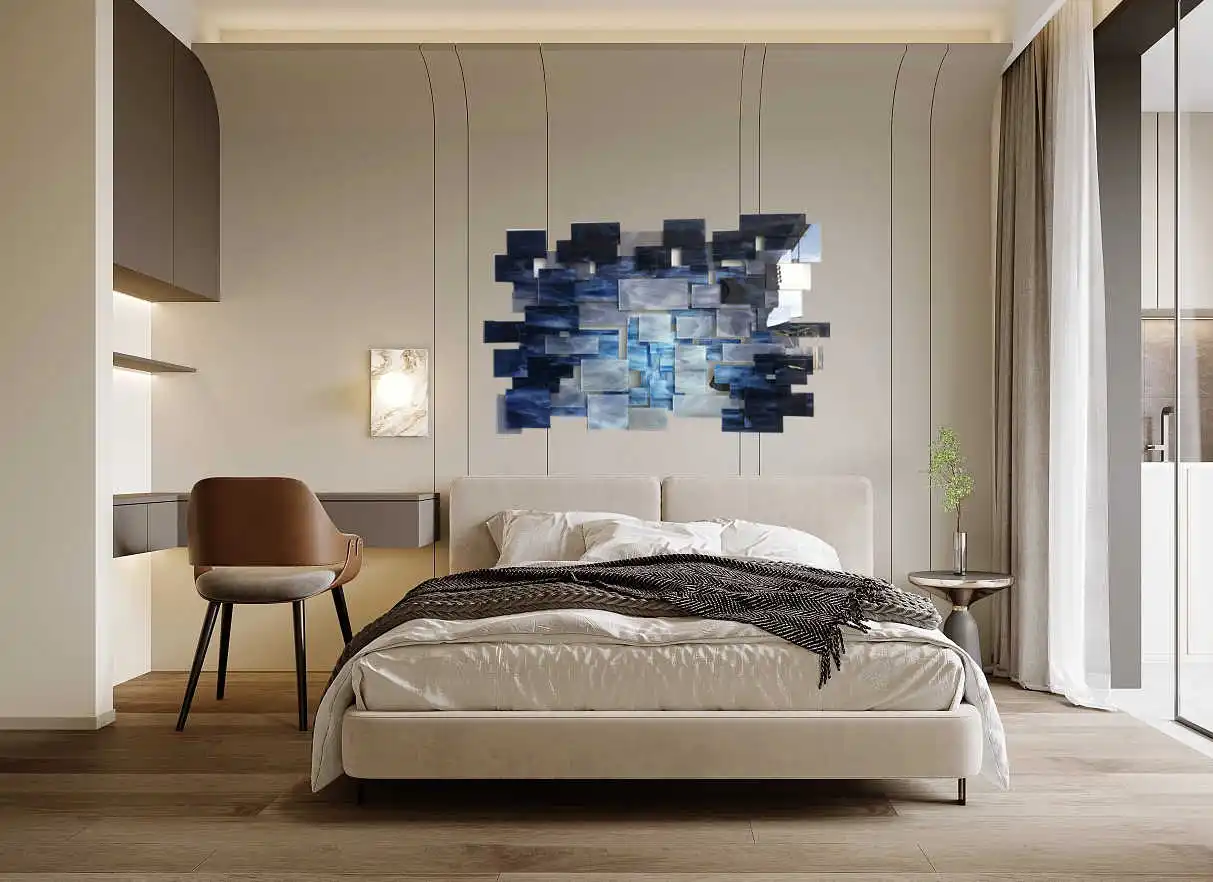 Large Abstract Wall Decor Painting Cuadros Decorativos Para Crystal Porcelain Three-Dimensional Superposition Luxury Wall Art