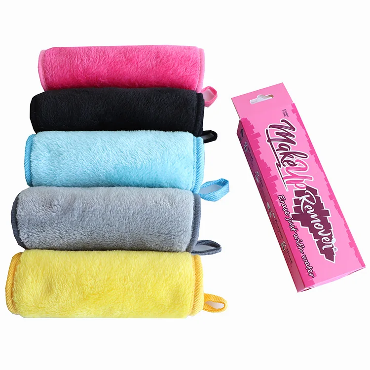 Factory direct sales reusable face towel cloth makeup remover towels make up powder magic eraser