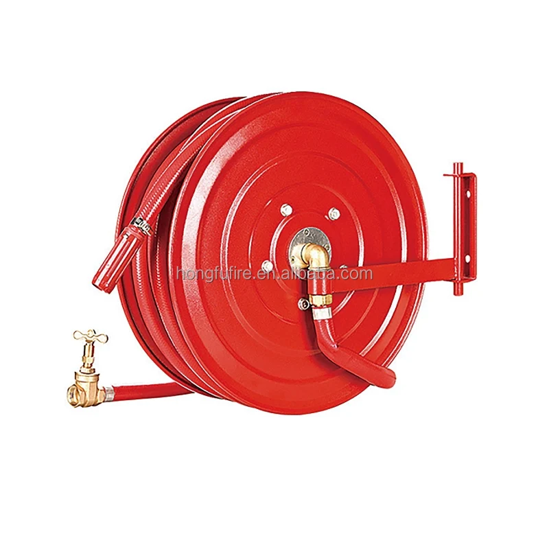 20m-30m Length Fire Hose Reel Cast Iron Fire Hose Reel