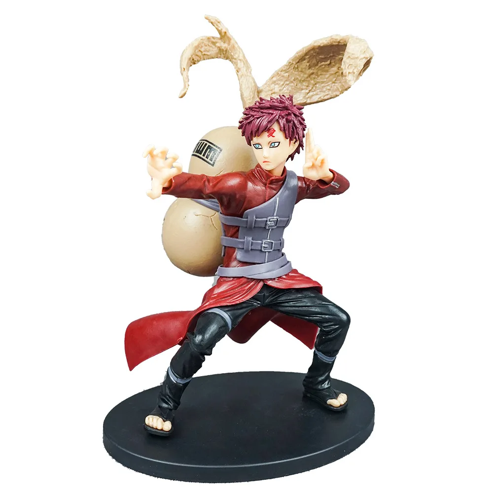 Hot-selling Anime Narutos Pvc Cartoon Ornaments Uchiha Sasuke Gaara Kakashi Action Figures for Kids