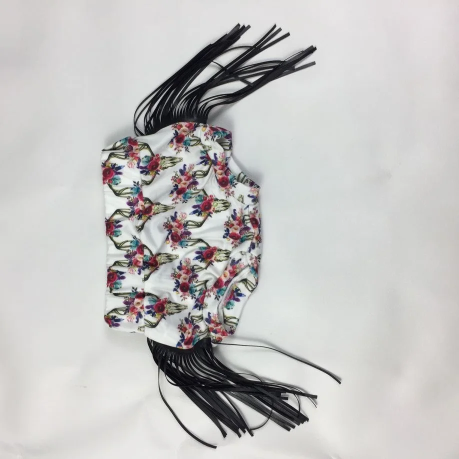 
2020 New Style Summer Cow Print Baby Fringe Bummies Kids high Waist Bummies Shorts 