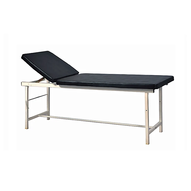 Manufacturer direct sprayed steel artificial leather cover mattress inside clinic medical examination bed price