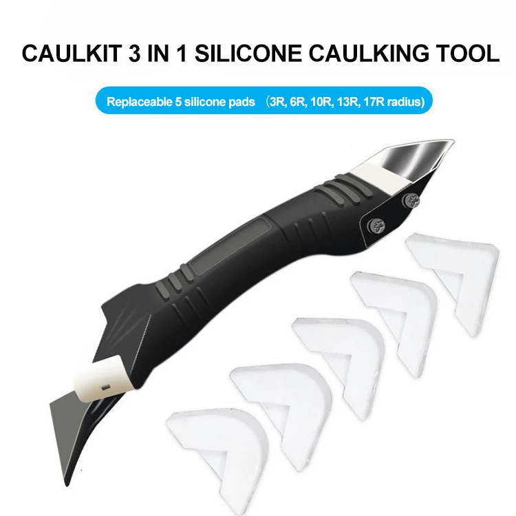 caulking finishing grout remover removal tool 5 in1 silicone scraper