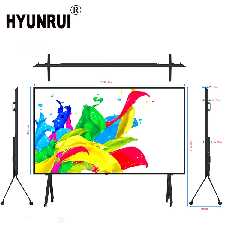 Smart TV 65/75/85/100/ 110inch television smart large-size commercial smart tv 4K with android wifi TV 110inch