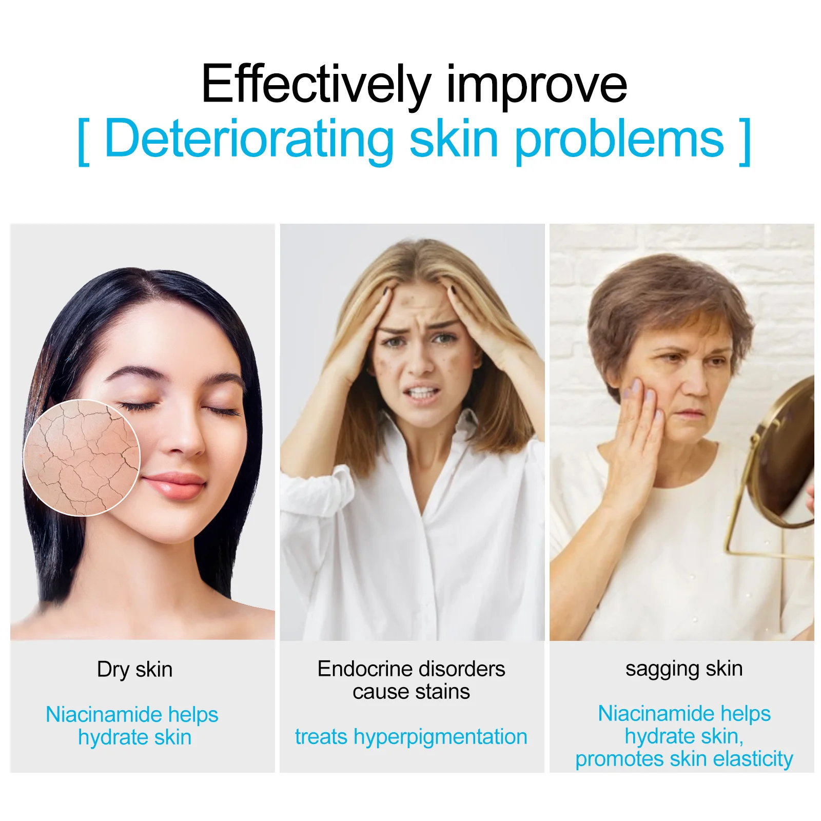 SEFUDUN Original Skin Care 10% Niacinamide Serum Bulk Private Label Hydrating Anti-Aging Niacinamide Serum for Face and Body