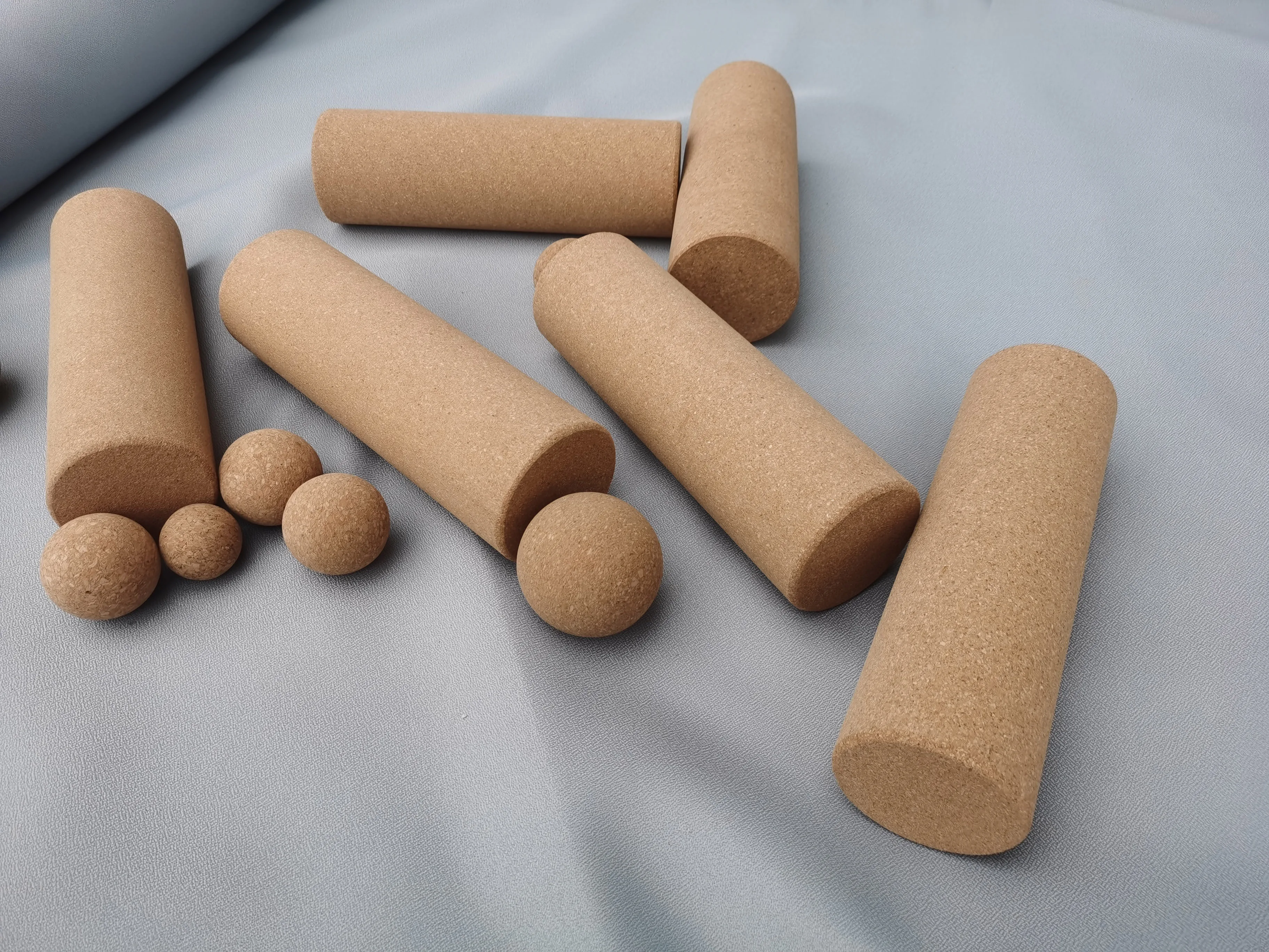 Fitness Wholesale anti-tear workout mats essentials premium all types of natural cork massage ball