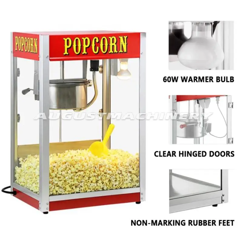 Snack Equipment Supply Factory Price Stainless Steel Electric Pop Corn Machine