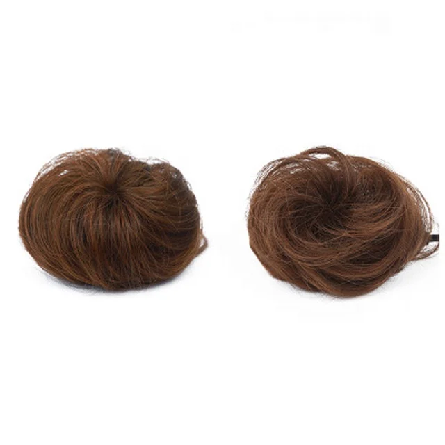 
Hot Sale Hairpiece Female Hair Bun Bun Head High Temperature Silk Pony Tail Straight Hair Circle Bud Simulation Hair 