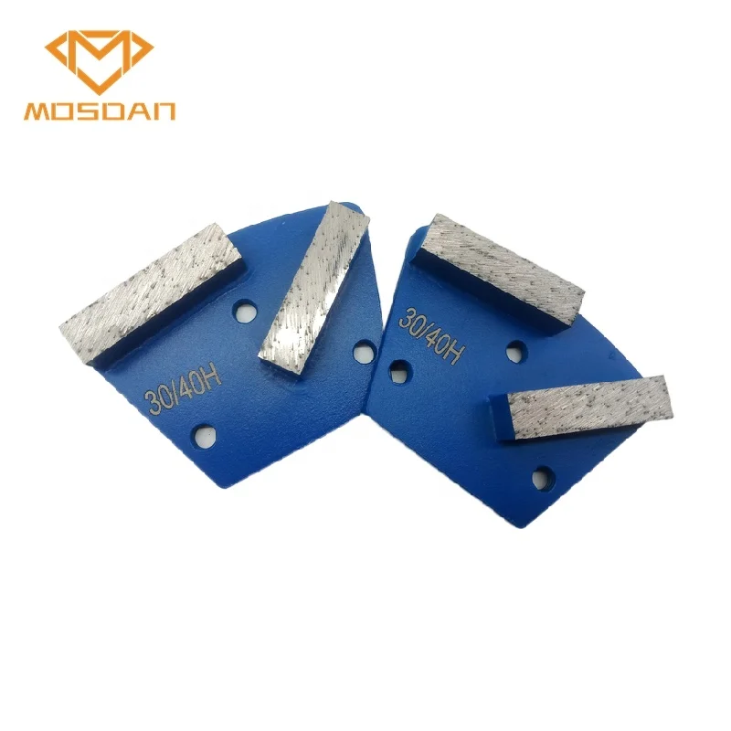 Trapezoid Double Bars Grinding Shoe with M6 Thread Holes for XPS CPS Floor Grinders