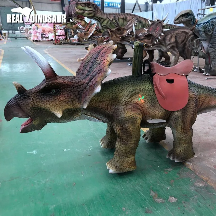 Amusement park Electrical Walking robot dinosaurs rides for sale