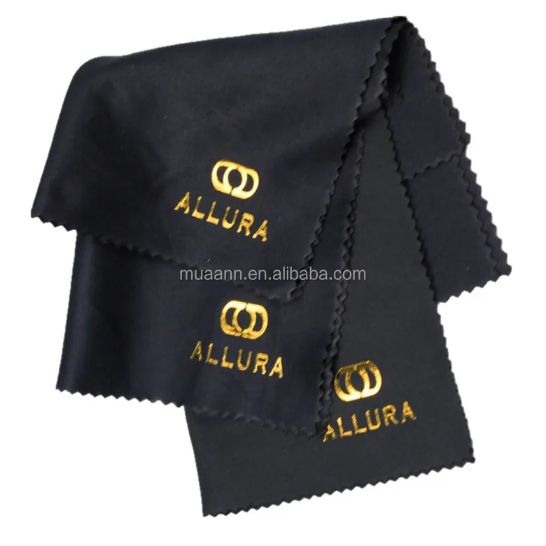 Ткань из микрофибры для полировки серебряных ювелирных изделий, очков, солнцезащитных очков, очищающая ткань с логотипом