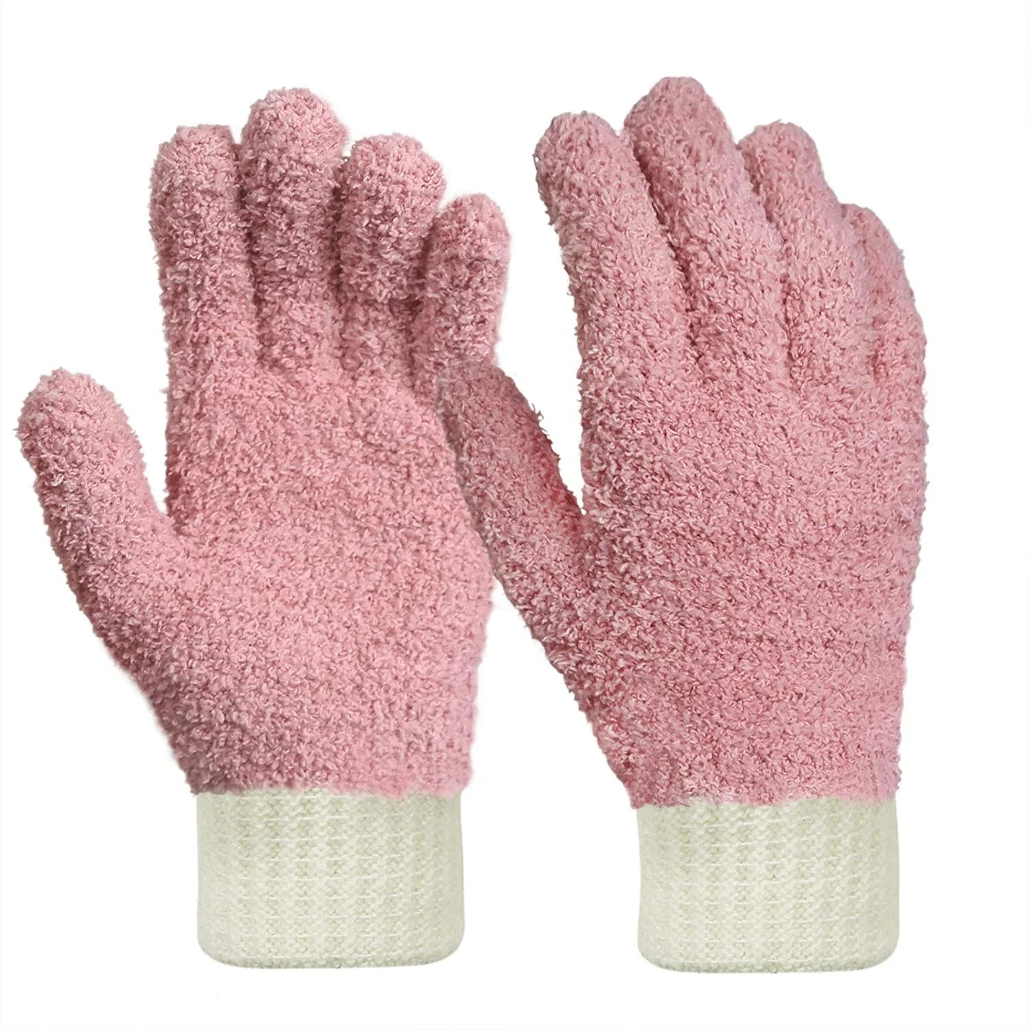 Reusable Lint-Free Microfiber Dusting Household Cleaning Car Washing Gloves For Blinds Windows
