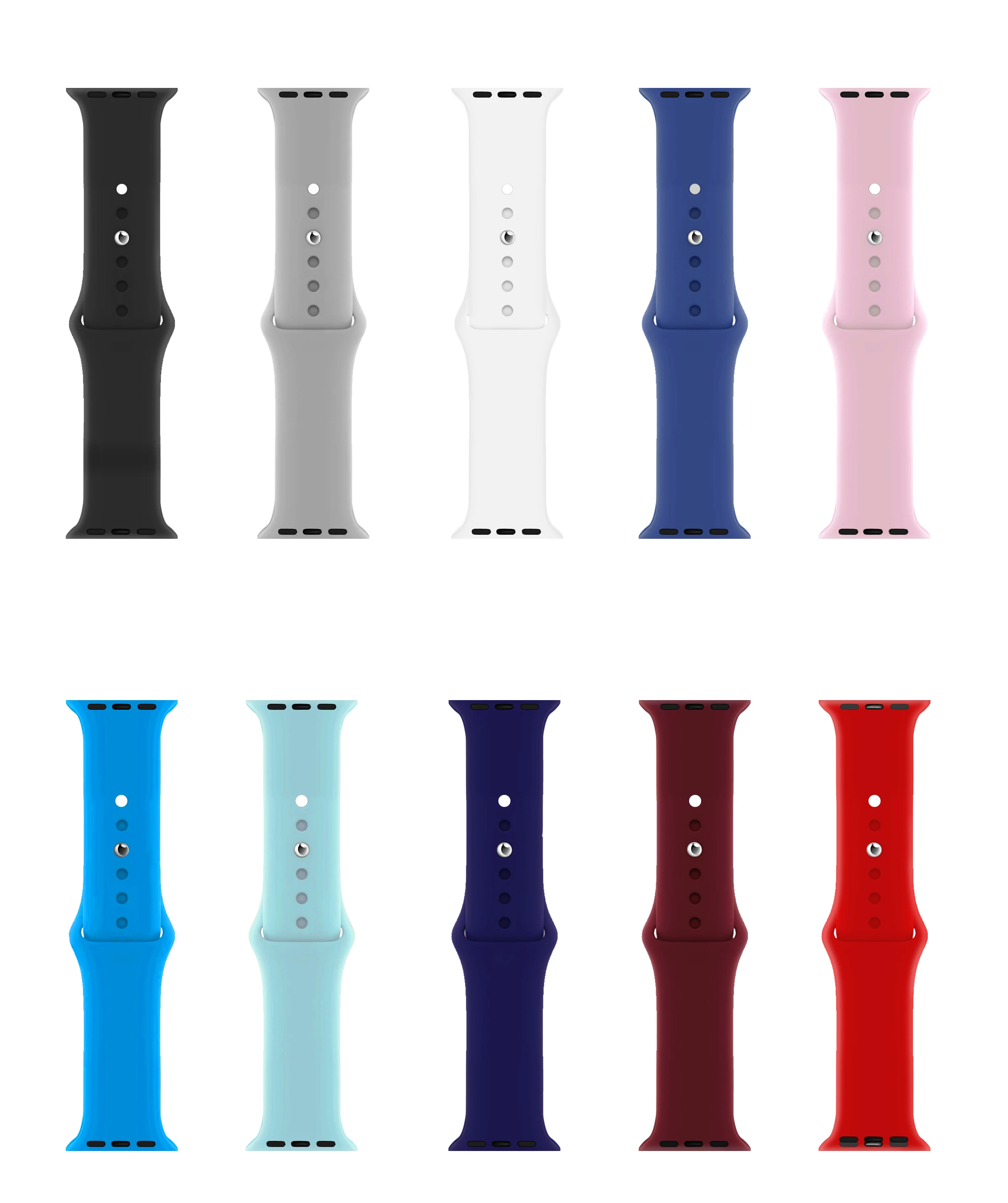  Ремешок силиконовый для Apple watch band series 6 5 4 3 2 1 38 м 40 42