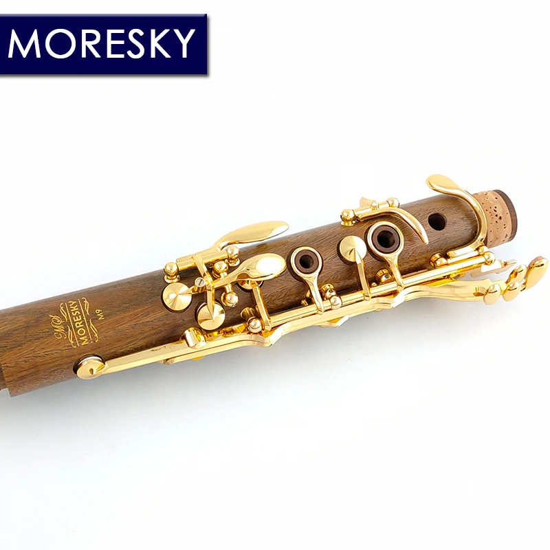 Professional Wind Instrument Bb Tune Clarinet Gold Plated 18 Keys Guaiacumofficimale Wood Clarinette Klarnet