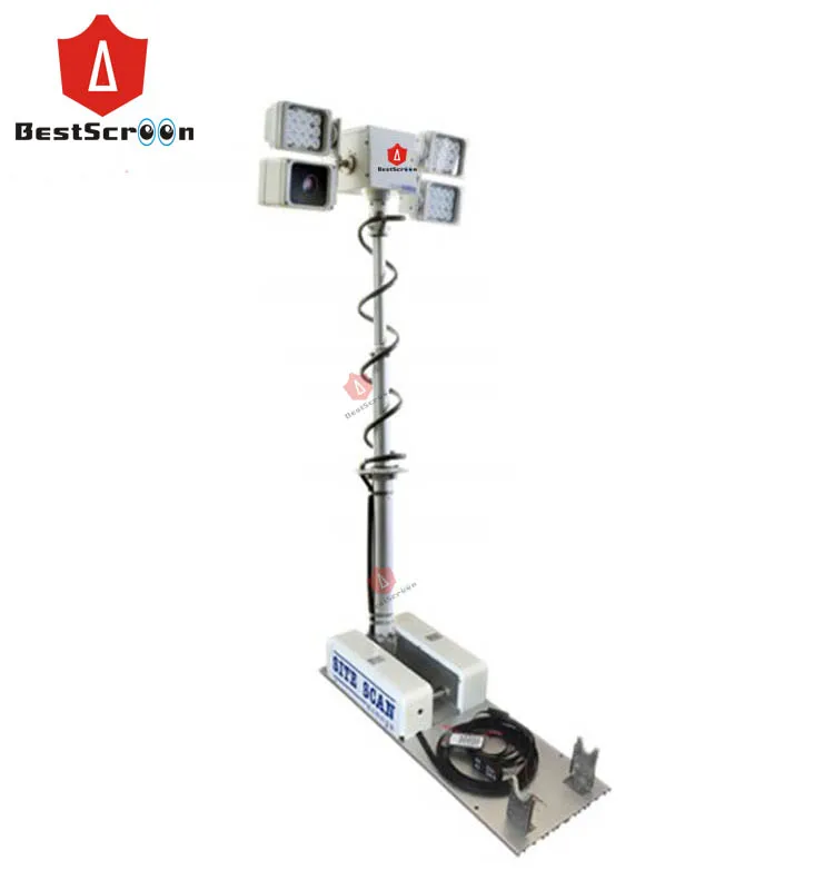 Car Roof Mounted 1.8 meter 2*200W or 4*200w Flood LED Light Tower spotlight light tower