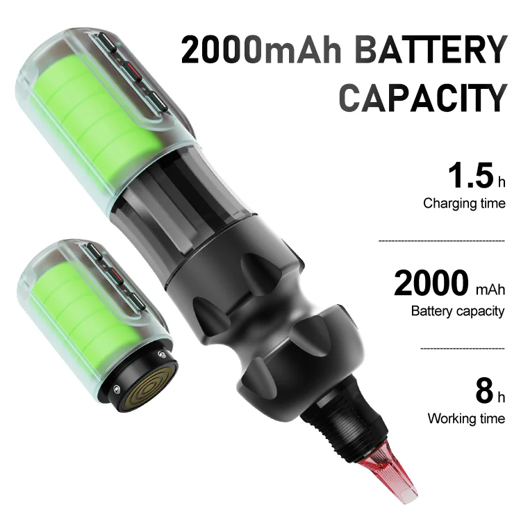 OG Produce Gun Kit Designer Bagswireless Guns Full Set With Hard Case 6 Rotary Type Wireless Pen Tattoo Machine