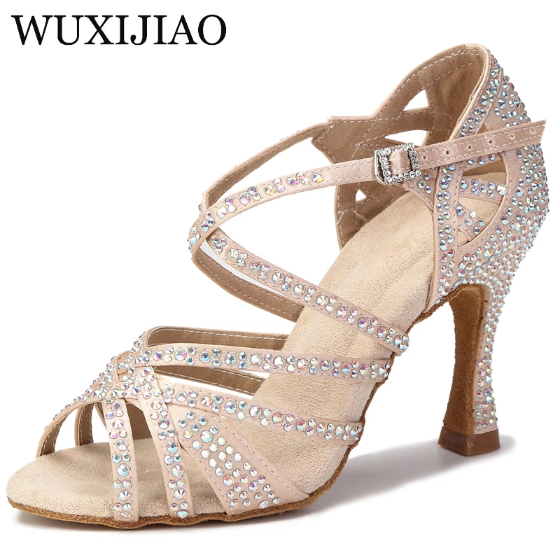 Open Toe High Heels Professional dance Sandal Elegant Girls Classic Latin Dance Shoes