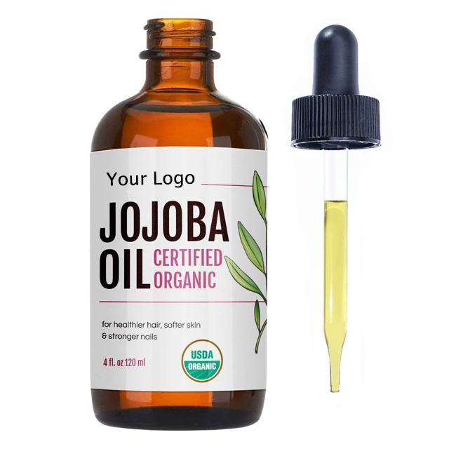 Factory Supplier Wholesale Moisturizing Anti-Aging 100% Pure Organic Jojoba Oil Bulk For Skin Nail Hair