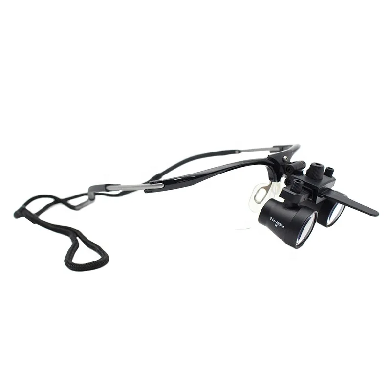 Auto Focus Anti-fogging Lens Titanium Flip-up Type Dental Loupes 2.5X Dental Implant Surgical Series