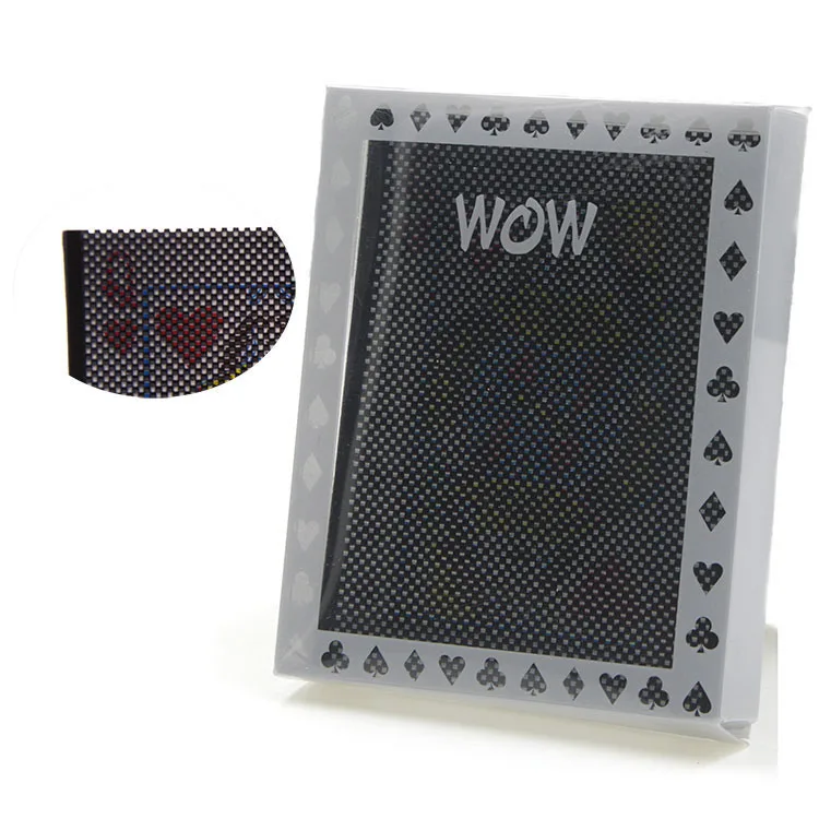 High Quality WOW card Disappearing Illusion Card Magic Trick Poker Vanish Gimmick Card Magic Prop Toy For Adult