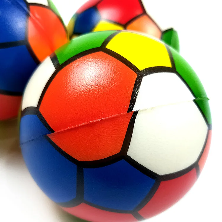 
Wholesale Outdoor children Colorful Football PU stress Soft Ball 