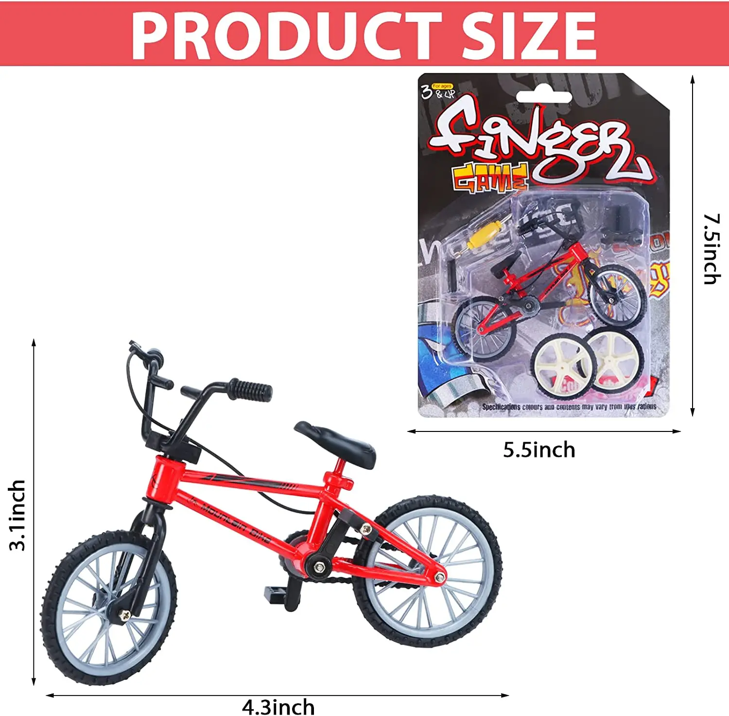 Toy finger cycling bike finger mini alloy bike double rod mini racing finger bike