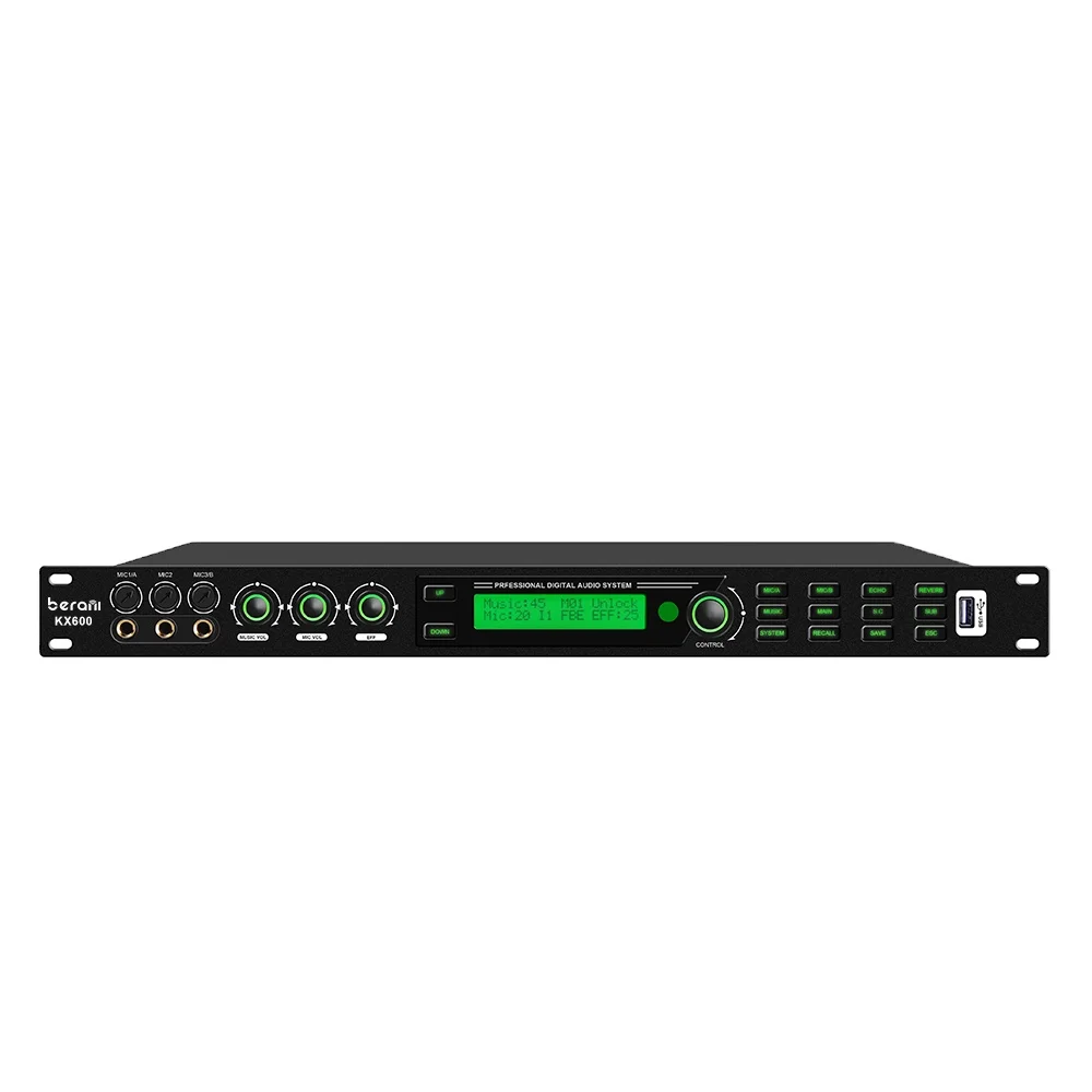 KX600 Trending Products New Arrivals Professional High End Dsp Karaoke Audio Processor for Stage