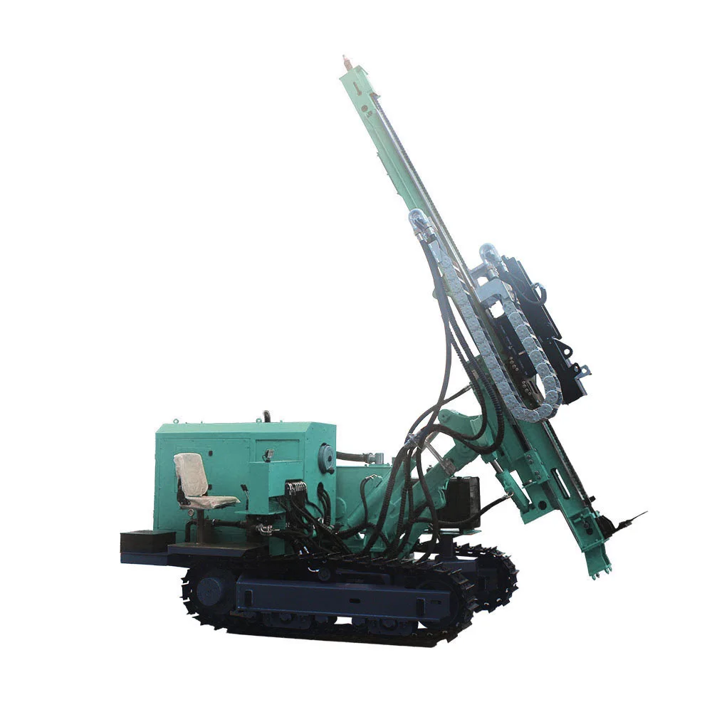 HFPV-1 Solar mini Pile Driver excavator mounted pile driver drilling rigs machines with photovoltaic sloar