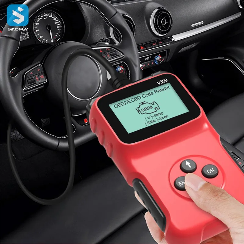Универсальный V309 OBDII диагностический инструмент сканер автомобильный код считыватель