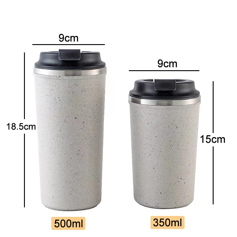 Non Slip Double Wall Vacuum Insulated Suction Cup Coffee Grounds Mug