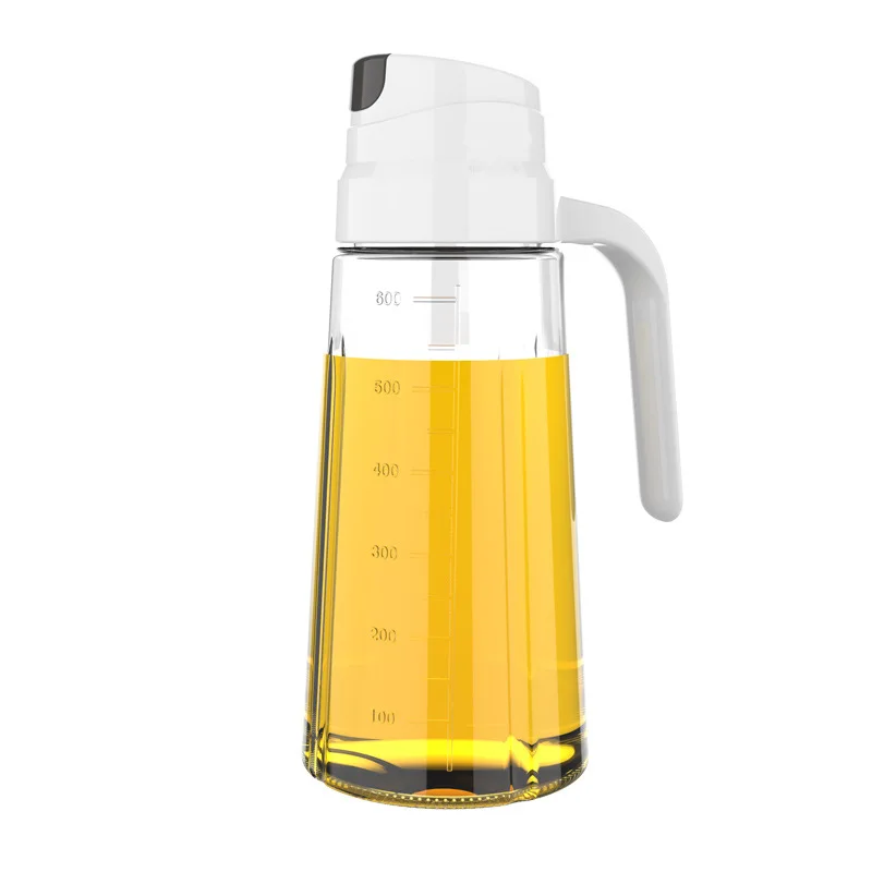 High Quality Automatic opening and closing Bottle Kitchen Oil Can Glass Oil Bottles Vinegar Cooking Bottle for Kitchen Olive Oil