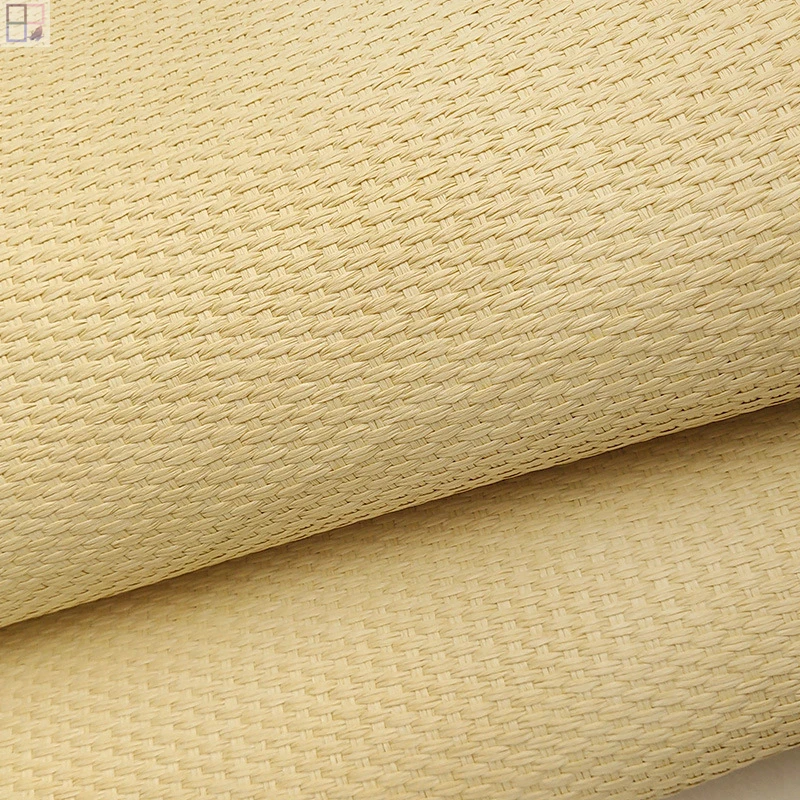 High end natural grass material non-woven grasscloth wallpaper for hotel
