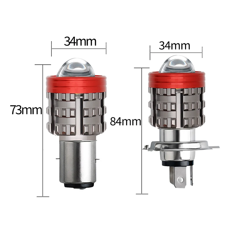 Wholesale Super Bright Motorcycle Headlight H4 BA20D led low/high beam angel eye devil eye light for atv motorcycle