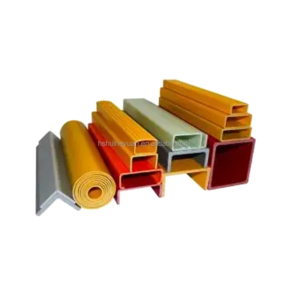Fiberglass Frp Grp Pultruded Sections Shapes Profiles Channel Steel,I-beam,Angle Steel,Square Column,Cylinder
