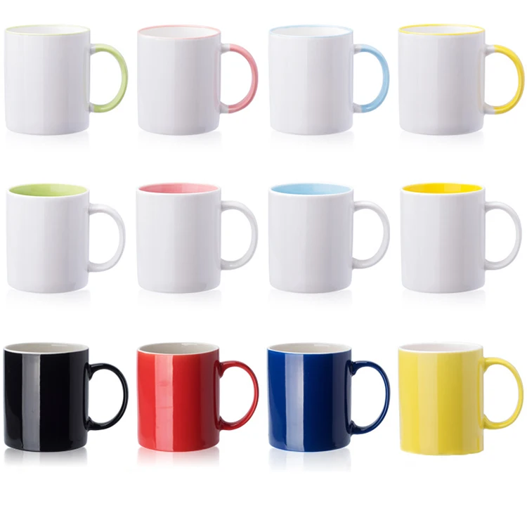 Hot selling high quality colorful 11 oz white sublimation custom sublimation ceramic mug