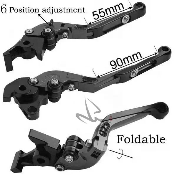 Motorcycle Aluminum Foldable And Adjustable Clutch And Brake Levers For honda cb125r cb 125r 2011-2020