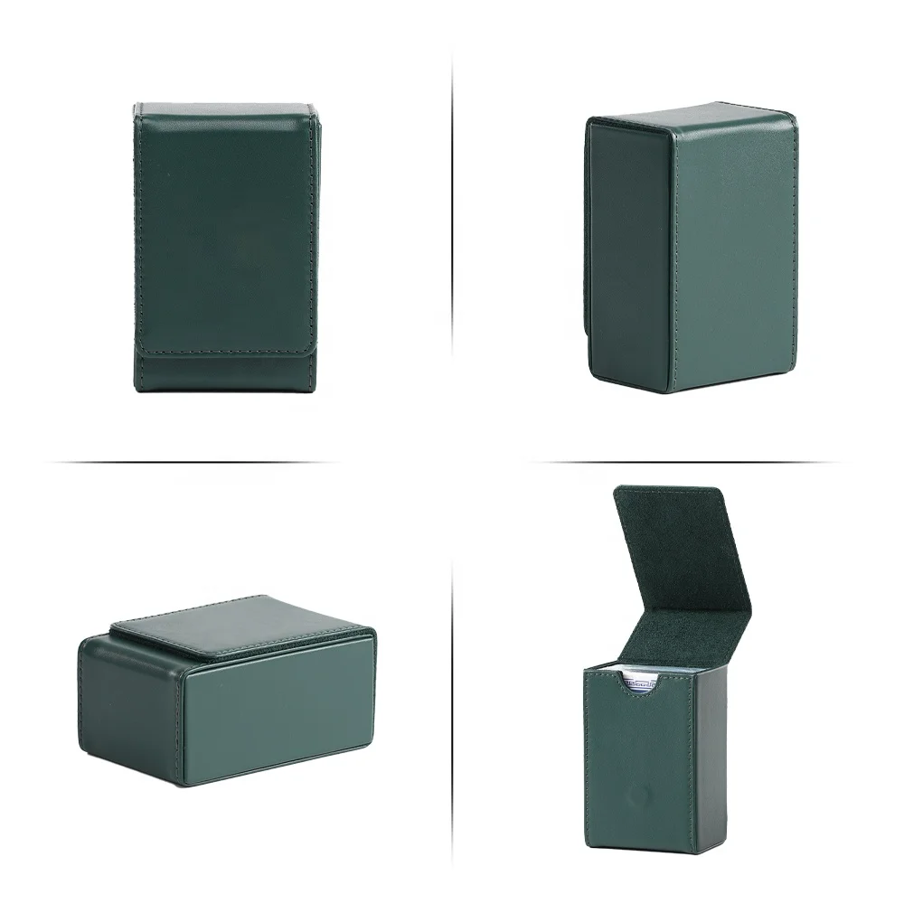 Customer Favorite Storage Poker Chips Case Boxes Custom Waterproof Portable Leather Poker Organizer Box For Game