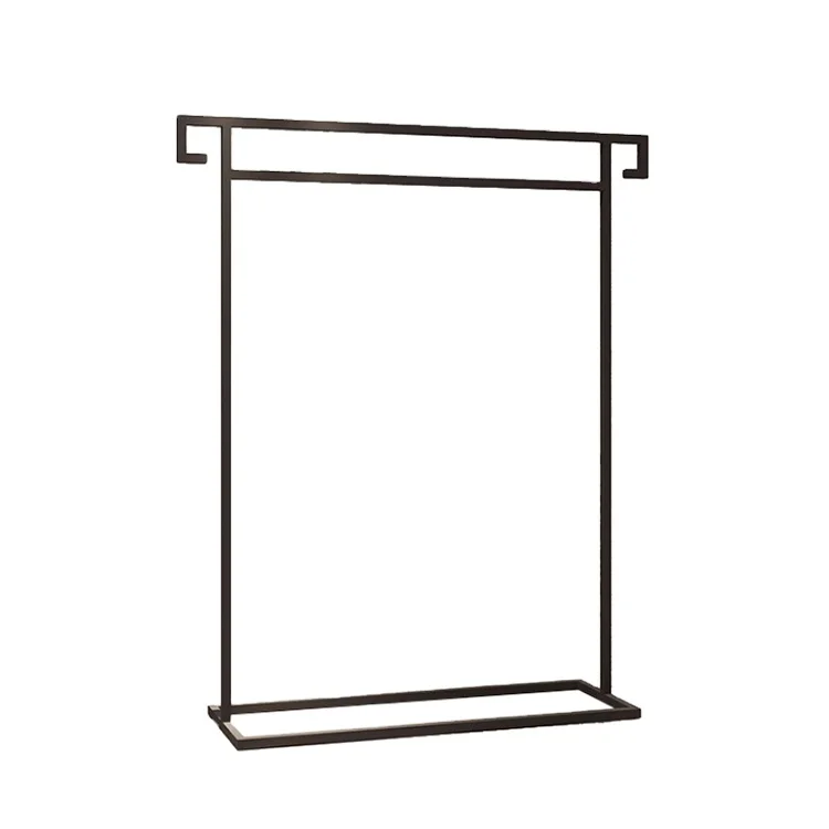 Clothing store retro wrought iron floor type display stand rack (62210536962)