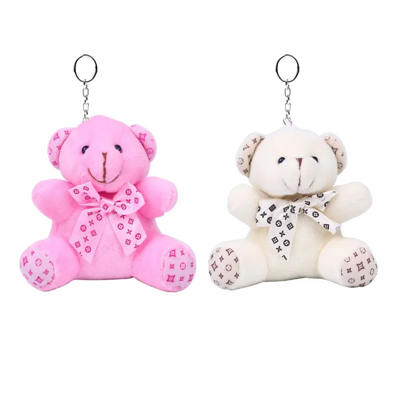 Wholesale Custom Mini Bear Toys Cute Stuffed Animal Bear Pendant Plush Teddy plush Bear Keychains