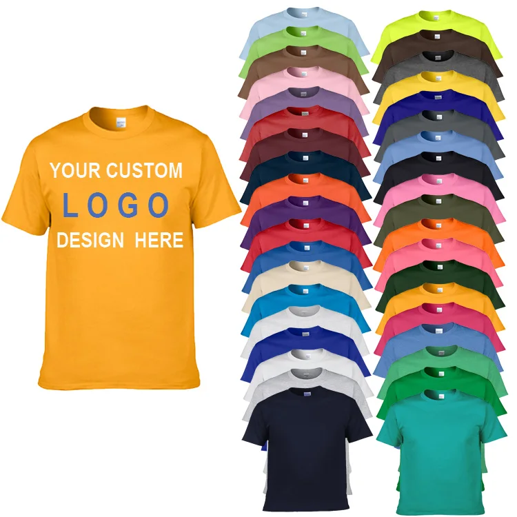 Promotional Wholesale Custom Printed Logo Cotton T-shirt For Men