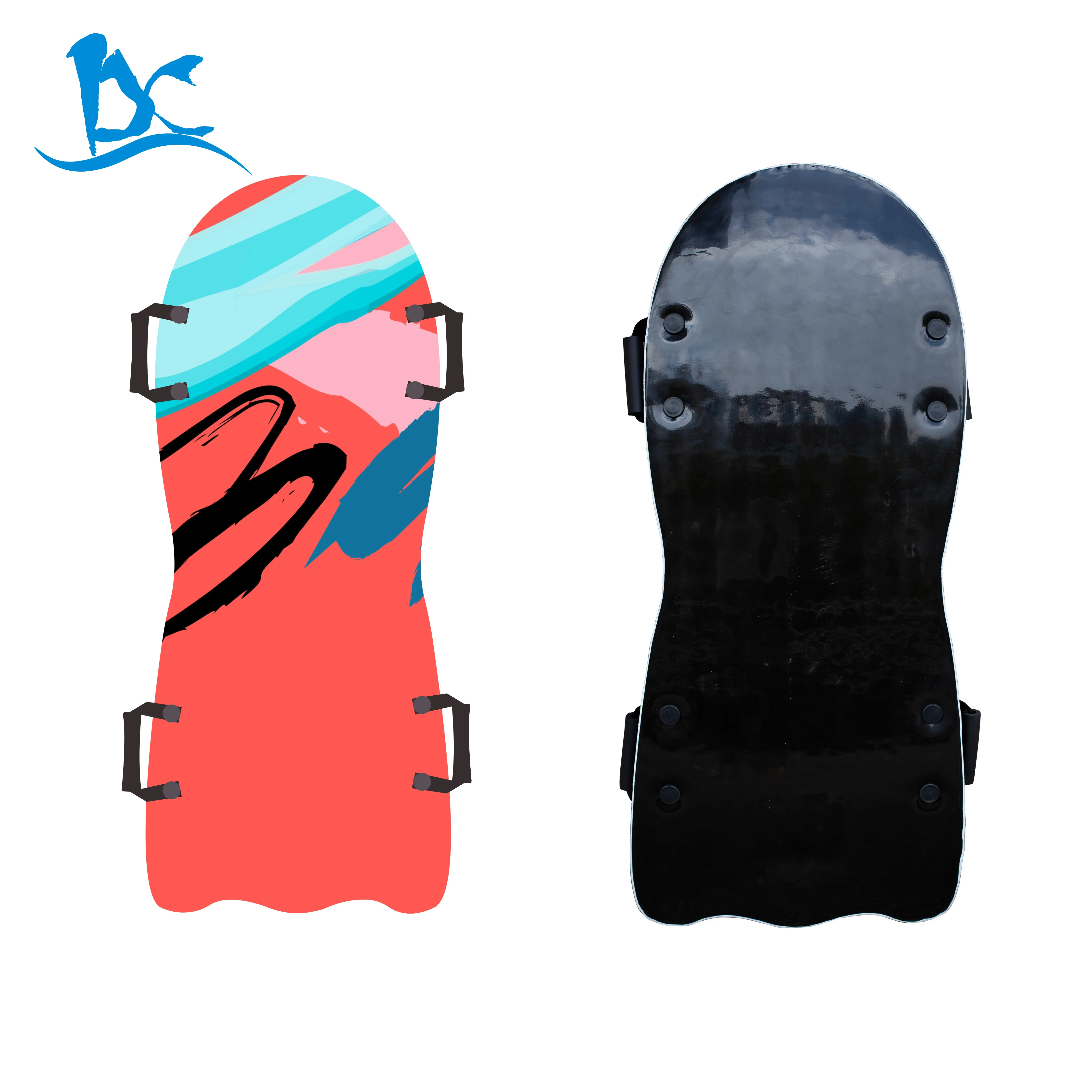 PE Foam Core Sled with Soft Handles Slick Bottom for Speed Control Snowboogie