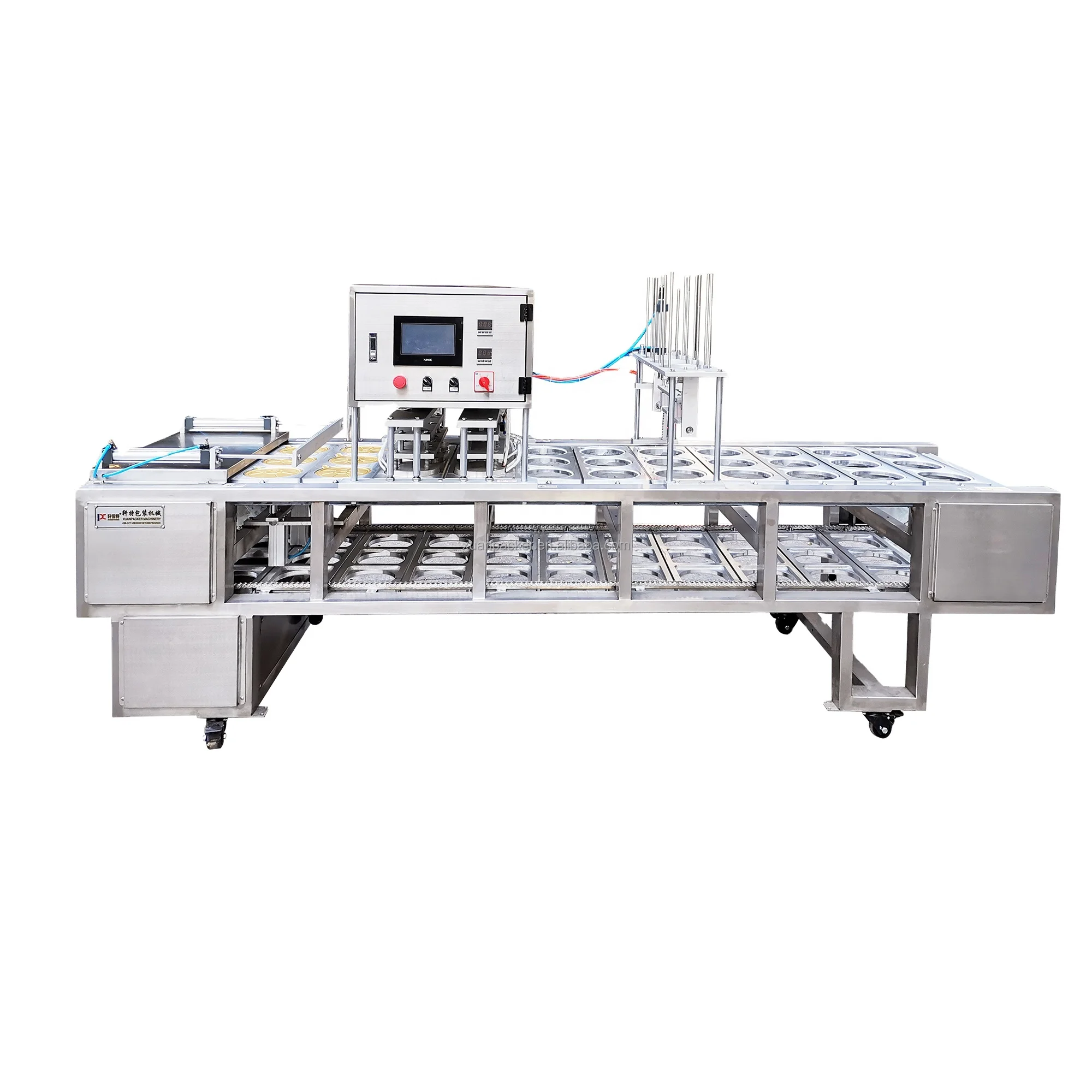 Automatic Cup Filling Sealing Machine/ Plastic Cup Sealer for Flavored Drink Stirred Yoghurt Fruit Yoghurt