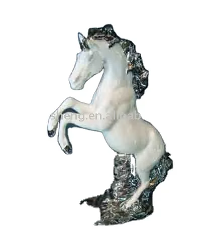 Дизайнерское украшение под заказ фарфоровая лошадь для дома