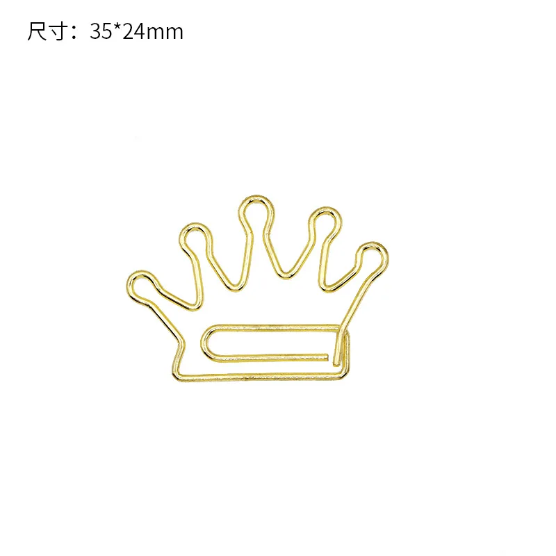 Promotion metal bookmarks special-shaped paper clips Multiple cartoon shape paper clips