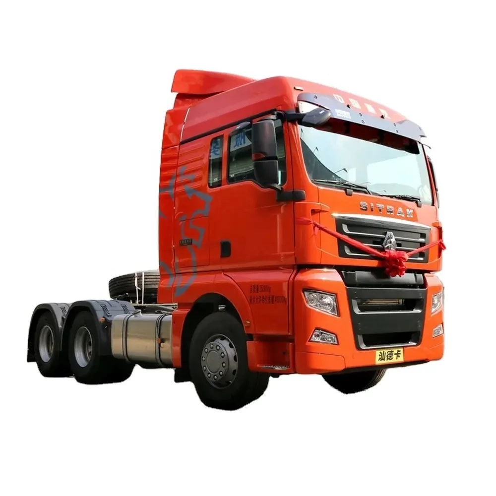 Подержанный 375HP дизельный двигатель прицеп грузовик Howo 6x4 для продажи трактор