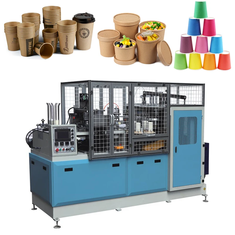 Recycle Disposable Paper Bowl Making Forming Machine with Ultrasonic Device Salad Soup Kraft Paper Cup Machine Making