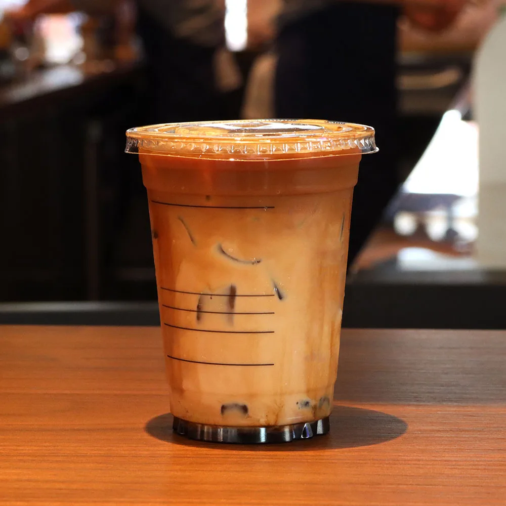 6oz 8oz 12oz 16oz 32oz Disposable Takeway Polystyrene Foam Wholesale pet clear custom printed logo plastic cups with lid