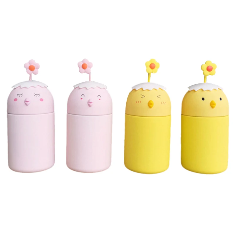 
Chick Thermos Silicone Flower Jacquard Vacuum 304 Stainless Steel Water Bottle Vacuum Cup Drink Bottle Vacuum Flask 